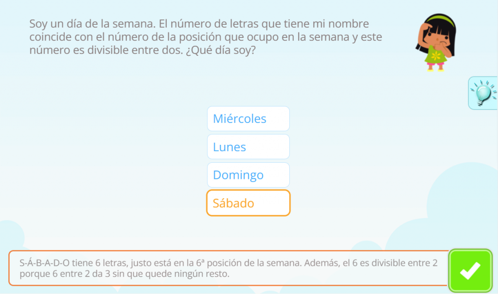 Juegos de matemáticas. Ejemplo de un acertijo matemático.